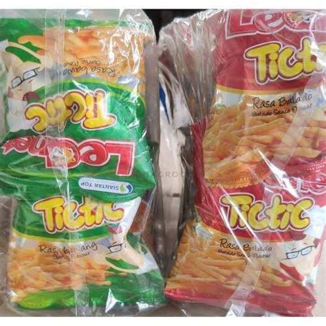 Kemasan Baru Lebih Besar Snack Tic Tic Bawang Renteng Isi 10 Snack