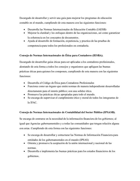 Análisis Sobre Las Ifac Y Los Procesos De Adaptación De Normas