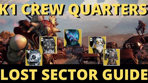 Lost Sector Today Destiny 2 K1 Crew Quarters YouTube