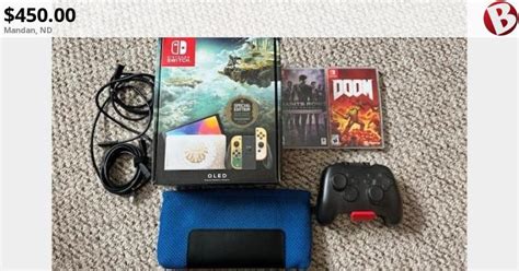 Nintendo Switch Oled Zelda Special Edition Bundle Warranty Games