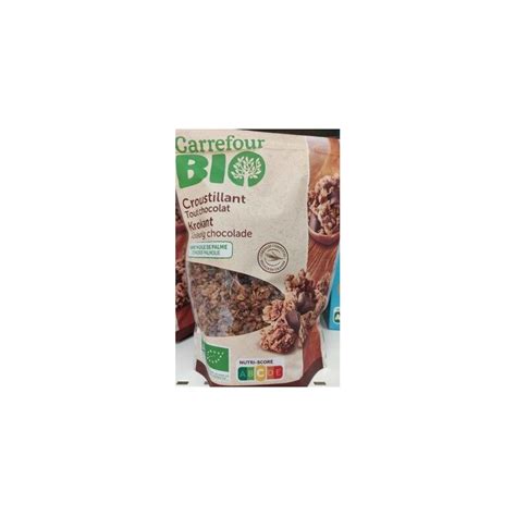 Carrefour Bio G C R Ales Muesli Chocolat Crf