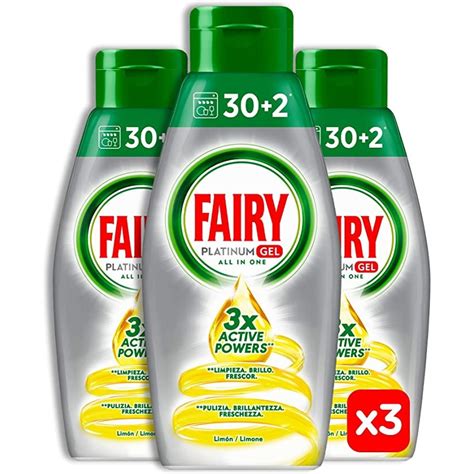 Detergent Masina Spalat Vase Fairy Gel Platinum Lemon X Ml