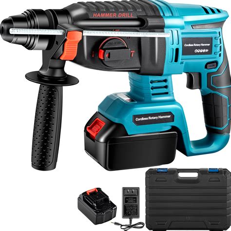 Vevor Sds Plus Rotary Hammer Drill 1400 Rpm And 450 Bpm Variable Speed Electric Hammer 4