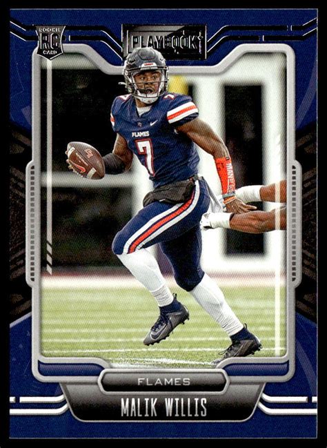 Panini Chronicles Draft Picks Malik Willis Playbook Rc Liberty