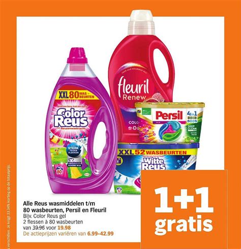 Alle Reus Wasmiddelen T M Wasbeurten Persil En Fleuril Gratis