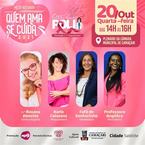 Câmara Promove Ciclo De Palestras Relacionadas Ao Outubro Rosa Câmara