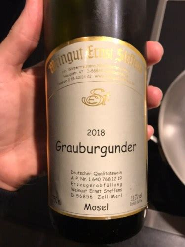 Weingut Ernst Steffens Grauburgunder Vivino Us