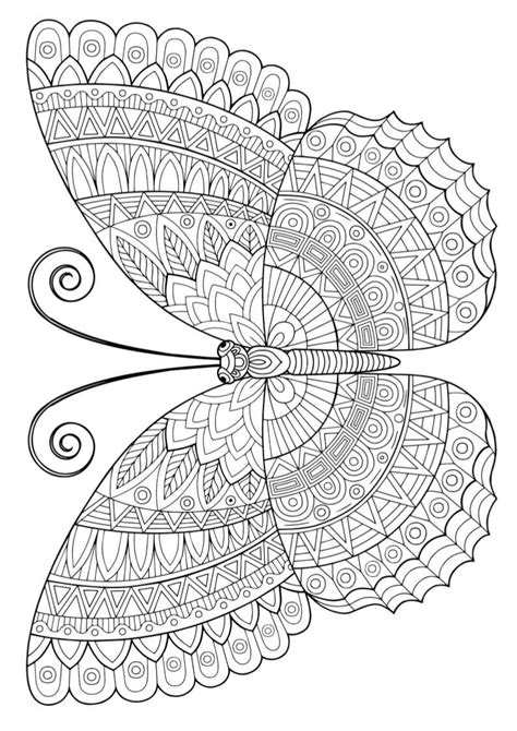 Mindfulness Coloring Butterfly Coloring Page Mandala Coloring Pages