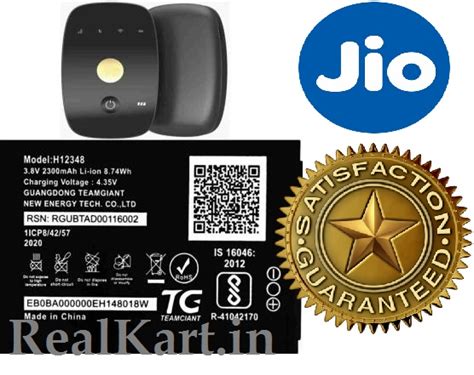 Original H12348 Battery For JIO WiFi Dongle M2S JioFi 2 Wireless Router