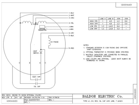 Baldor Motor Wiring Diagrams 1 Phase