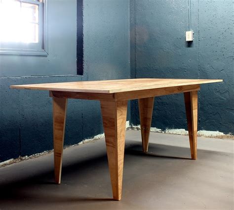 DIY Modern Birch Table from One Sheet of Plywood