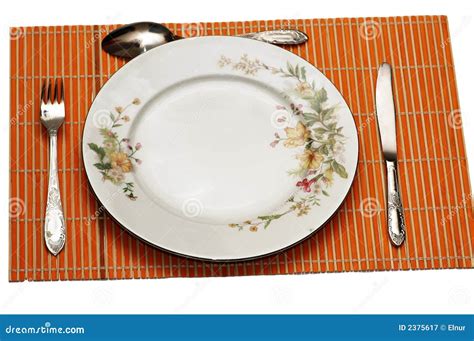 Plate And Utensils Royalty Free Stock Photography Image 2375617