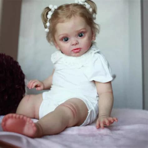 22 Inch 3D Newborn Newborn Reborn Baby Dolls Realistic Handmade Girl