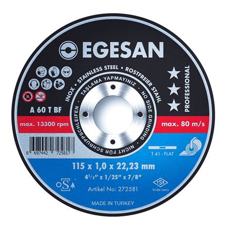 115mm X 1mm Thin Cutting Disc Aka Slitting Box Of 25 Lincweld