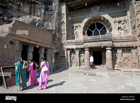 Ajanta caves. Maharashtra. India Stock Photo - Alamy