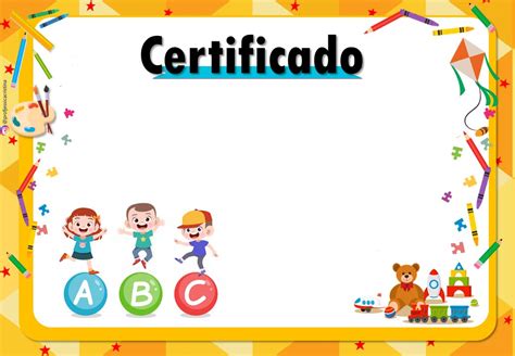 Modelos de Diploma e Certificado Formatura Educação Infantil