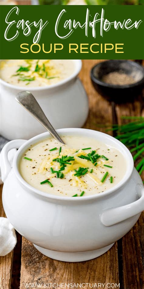 Creamy Cauliflower Soup Nickys Kitchen Sanctuary