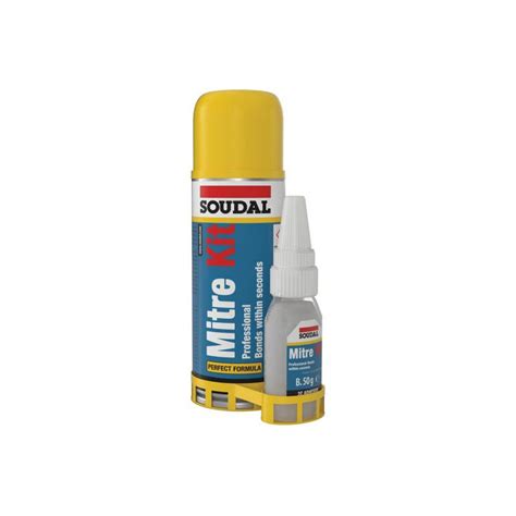 KIT ADHESIVO CIANOCRILATO ACTIVADOR SOUDAL 50GR 200ML