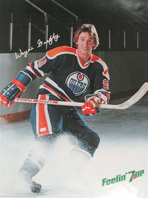 Retro Wayne Gretzky 7up Advertisement Poster From The Early 1980s