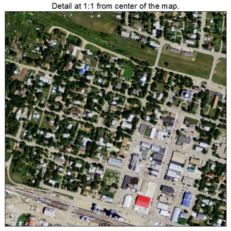 Aerial Photography Map of Crosby, ND North Dakota