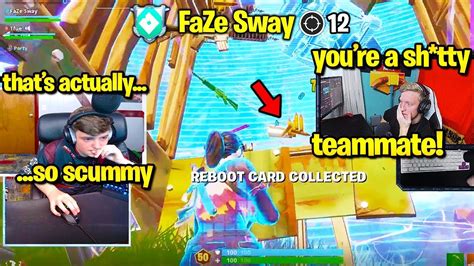 Tfue Clix Roast Faze Sway After This Fortnite Youtube