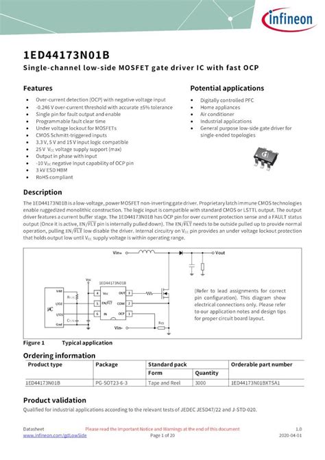 Pdf Single Channel Low Side Mosfet Gate Driver Ic With Fast Ocp