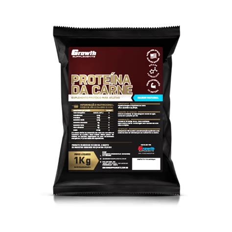 Proteína Da Carne 1kg Growth Supplements Bh Suplementos