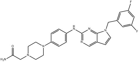 1 Piperazineacetamide 4 4 7 3 5 Difluorophenyl Methyl 7H Pyrrolo