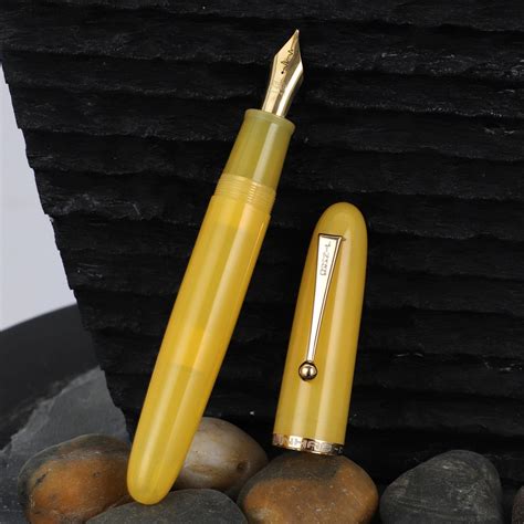 Buy Jinhao 9019 Dadao Fountain Pen 8 F M Heartbeat Nib Yellow Resin