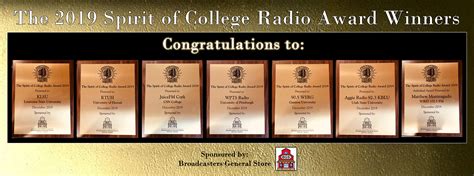 The Spirit Of College Radio Awards