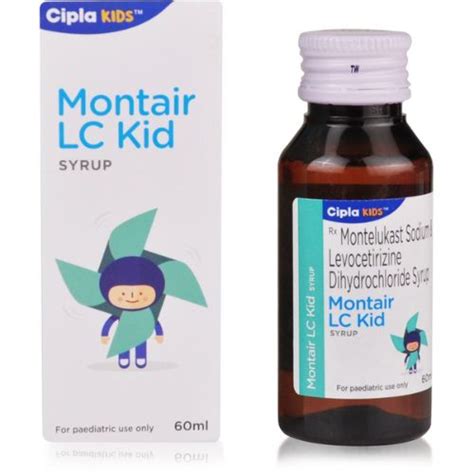 buy montair lc kid syrup  side effects dosage price