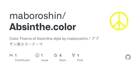 Github Maboroshinlor Color Theme Of Absinthe Style By