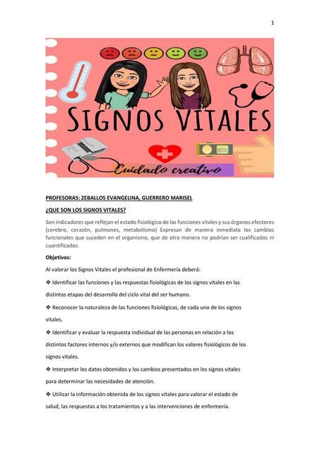 Signos Vitales Luz Carrasco Udocz