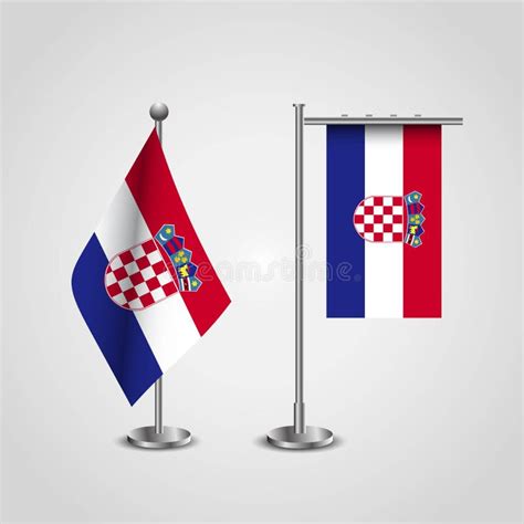 Vector Del Dise O De La Bandera De Croacia Ilustraci N Del Vector