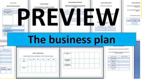 Aqa Gcse Business 9 1 16 Business Planning Teaching Resources