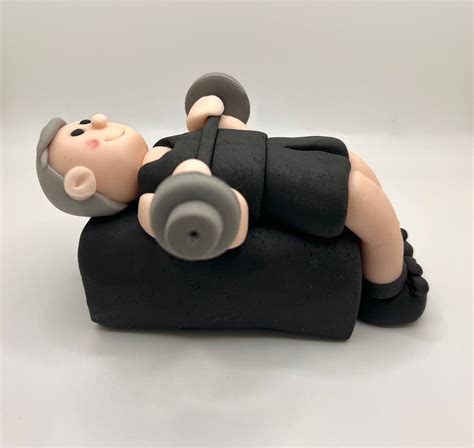 Gym Cake Topper Exercise Cake Topper Weight Lifting Cake Etsy UK