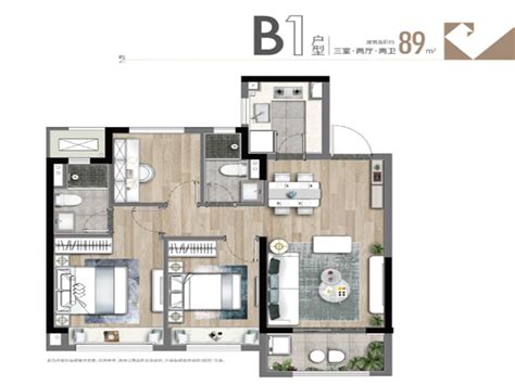 最全户型一览！六合润禾府三居室二居室约20792元㎡起户型三居室新浪新闻