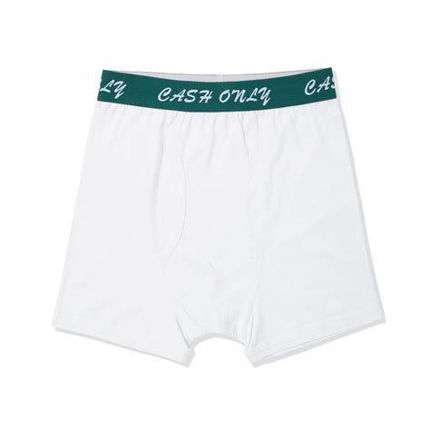 Logo Boxer Briefs, White – PLUSH