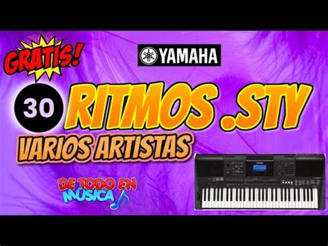 RITMOS GRATIS PACK DE VARIOS ARTISTAS PARA TECLADO YAMAHA YouTube