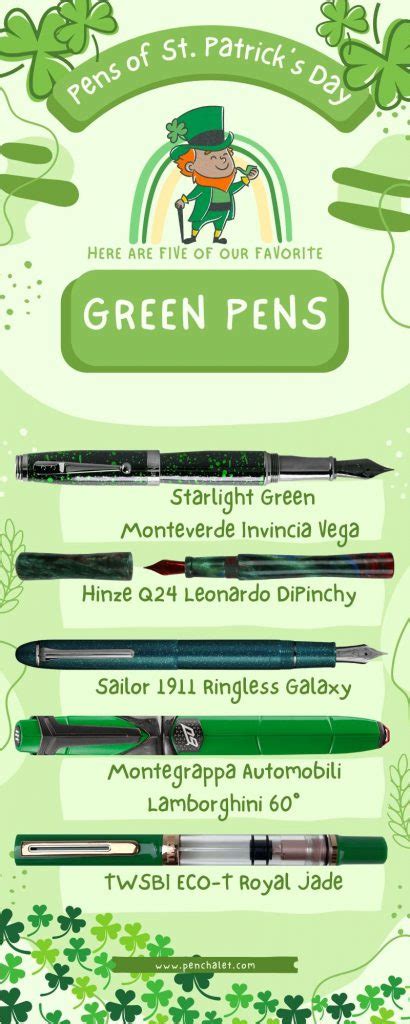 Green Fountain Pens For Your Luxury Pen Collection This St Patricks