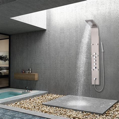 Colonne De Douche Hydromassante Inox At Josephine Morris Blog