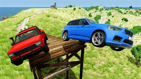 Beamng Drive Open Bridge Jumping Car Crashes Bng Jumping Clips YouTube