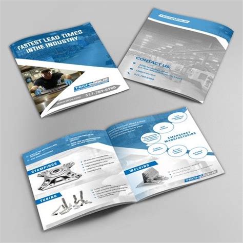 Company Brochure Brochure Design Fast Paced High Tech Report