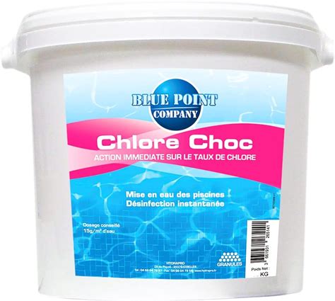 Chlore Choc Granul S Piscine Kg Traitement Eau Verte Trouble Algues