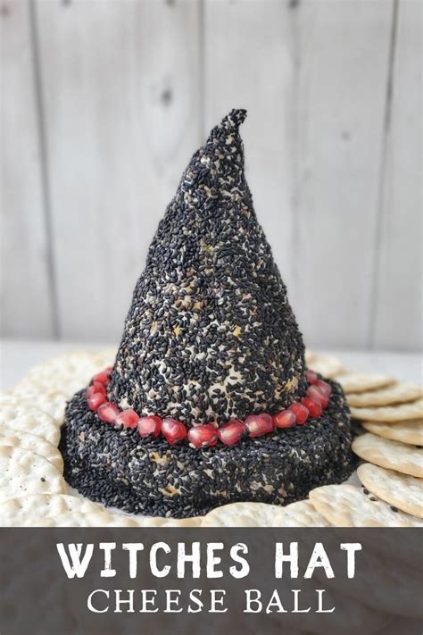 Witches Hat Cheese Ball Recipe Halloween Food Treats Cheese Ball