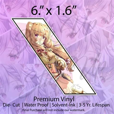 RAPHTALIA ANIME WAIFU Kawaii fenêtre obscène JDM vinyle autocollant