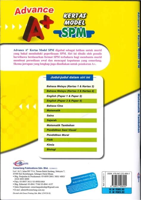 ADVANCE A KERTAS MODEL MATEMATIK TAMBAHAN DWIBAHASA KSSM SPM 2023