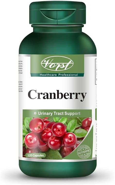 Vorst Cranberry 500mg 12 1 Extract 120 Capsules Uti Urinary Tract Infection Women Pills Amazon