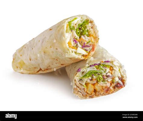 Tortilla Kebab Cut Out Stock Images Pictures Alamy