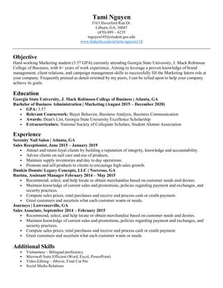 Traditional Resume PDF